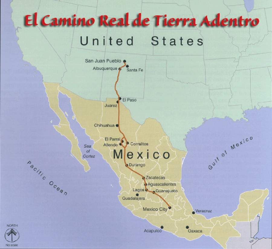 El Camino Real Route Map 